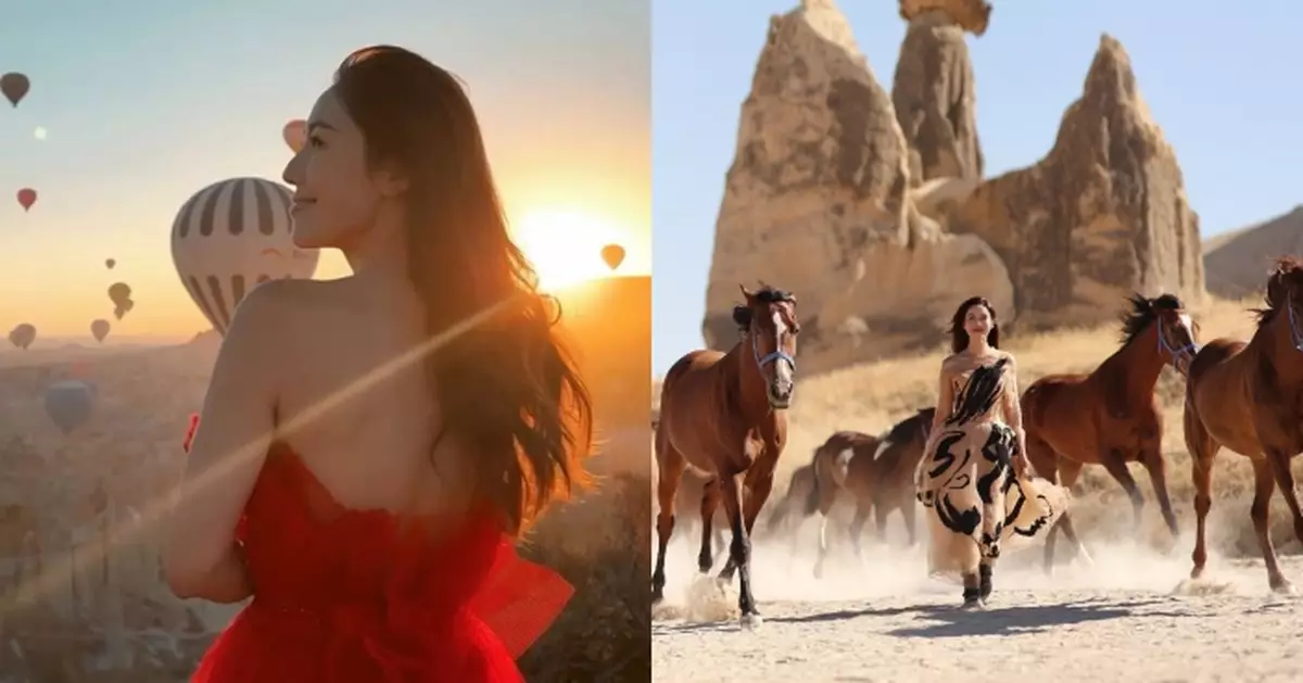 李施嬅遊土耳其連環晒靚相 與馬群合影寫真勁有氣勢