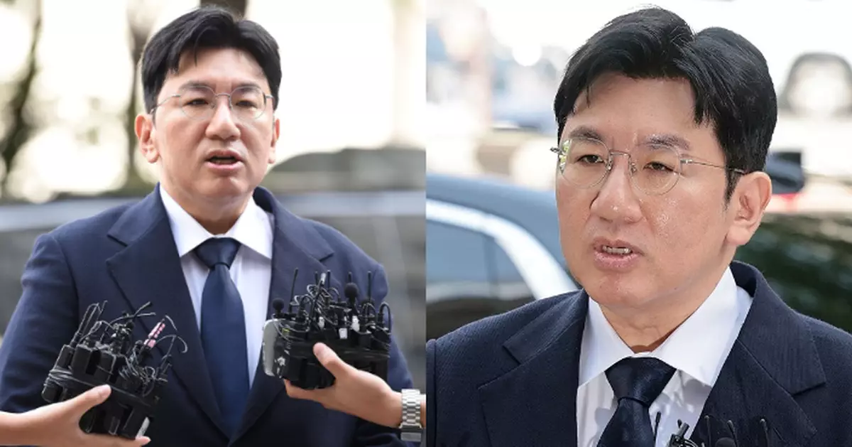 HYBE議長房時爀涉嫌欺詐交易 現身警署逗留13小時受查