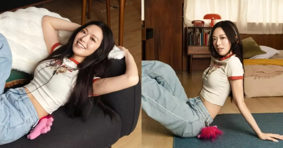 馮盈盈轉玩可愛風少女味滿滿 貼身露腰Tee大晒傲人身材