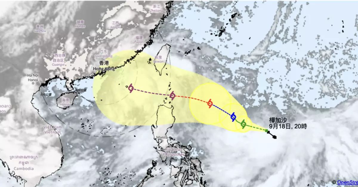 天氣  | 「樺加沙」接力襲港或升級成「超強颱風」　天文台：下周中天氣顯著轉壞