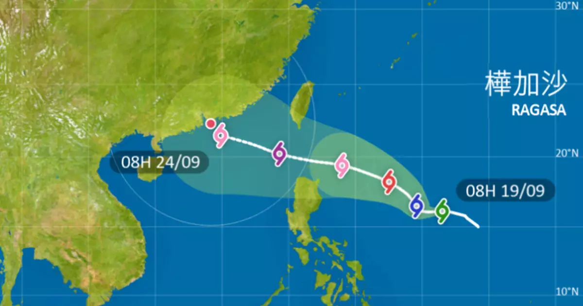 天氣｜天文台﹕米娜汕尾附近登陸 樺加沙9.24帶來相當8號信號10級風力