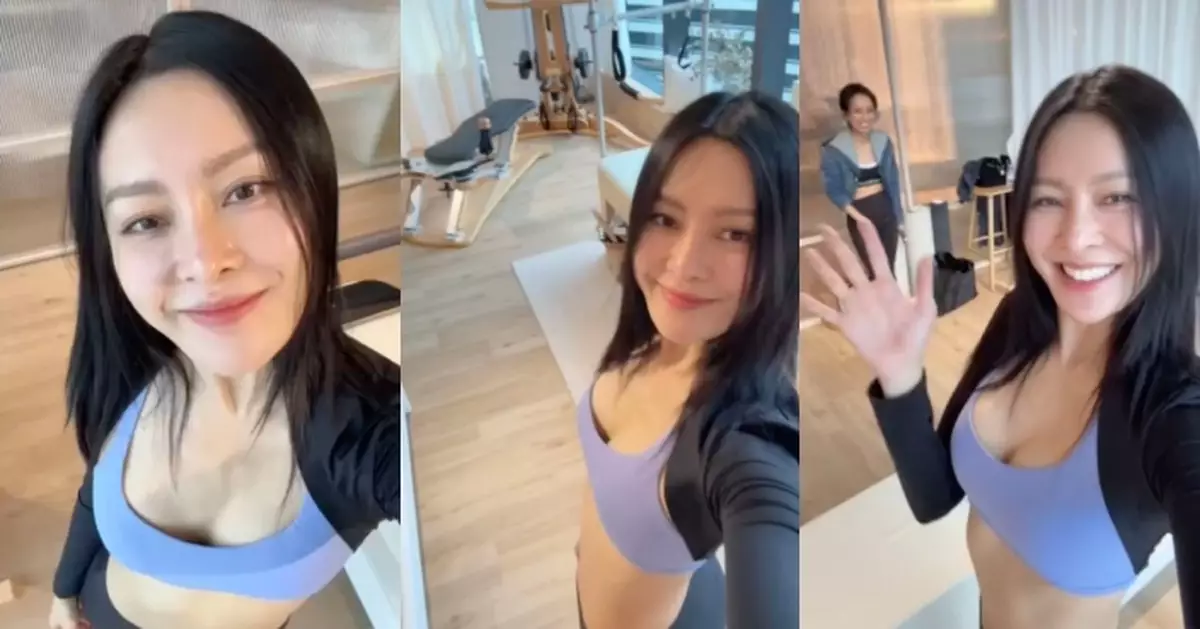 張曦雯迷上普拉提 自拍運動Look騷零贅肉Fit爆身材