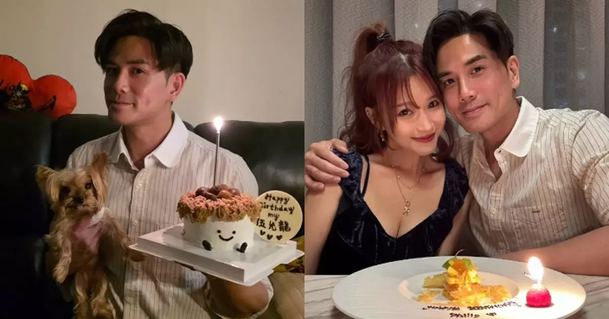 伍允龍48生日獲女友送驚喜 Renee親手炮製愛心蛋糕表心意