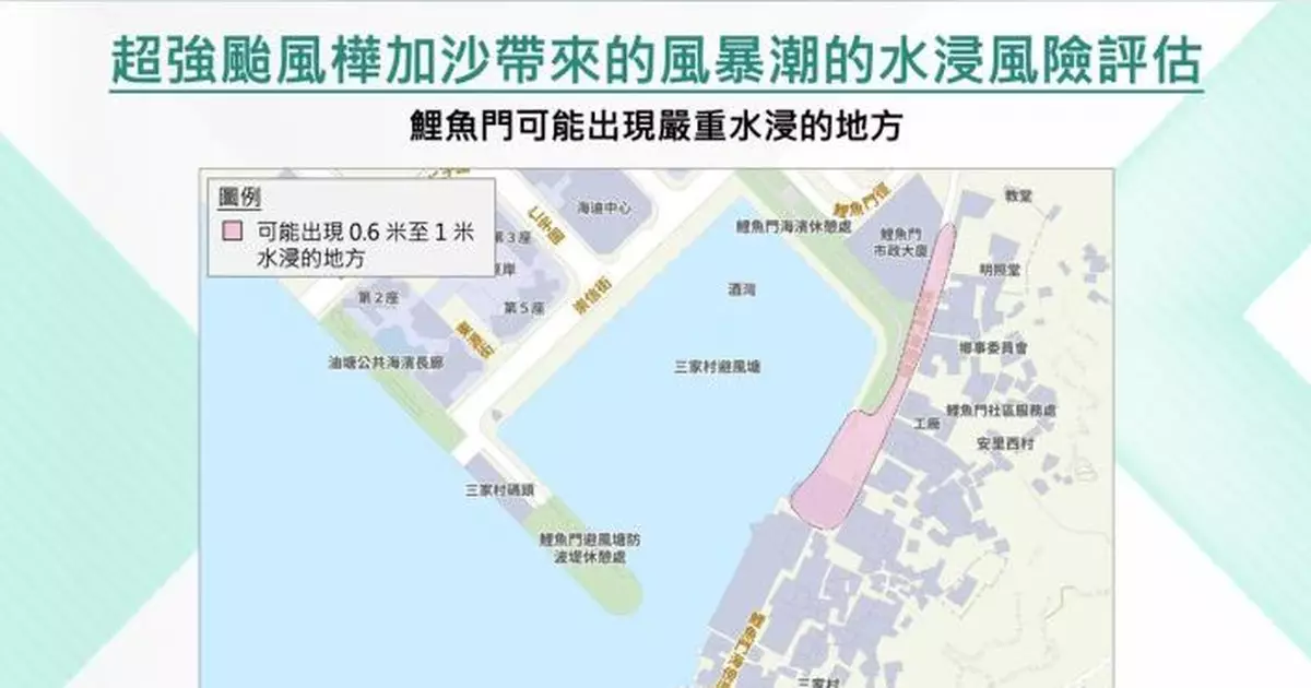 風暴樺加沙 | 全港11處水浸嚴重風險地點  水深料逾一米政府裝擋水板派沙包