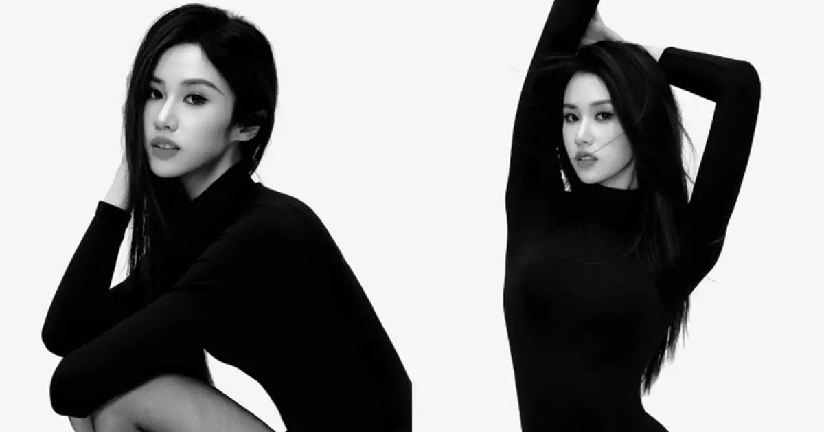 楊梓瑤晒黑白寫真展示完美身材比例 逆天大長腿勁吸睛