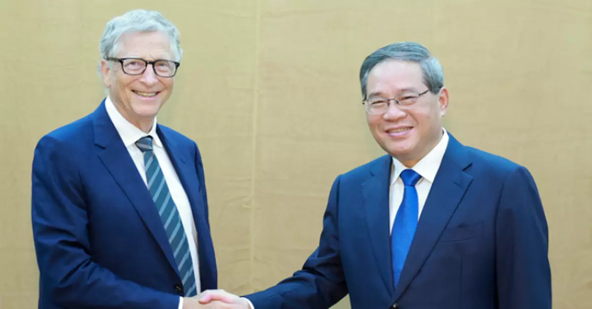 李強晤蓋茨 冀蓋茨和基金會推動中美交流合作不斷深化