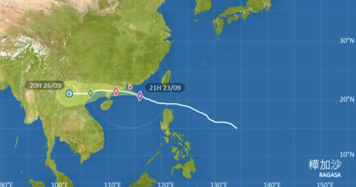 風暴樺加沙｜天文台：周三早上最近珠江口一帶　本港風力將進一步增強