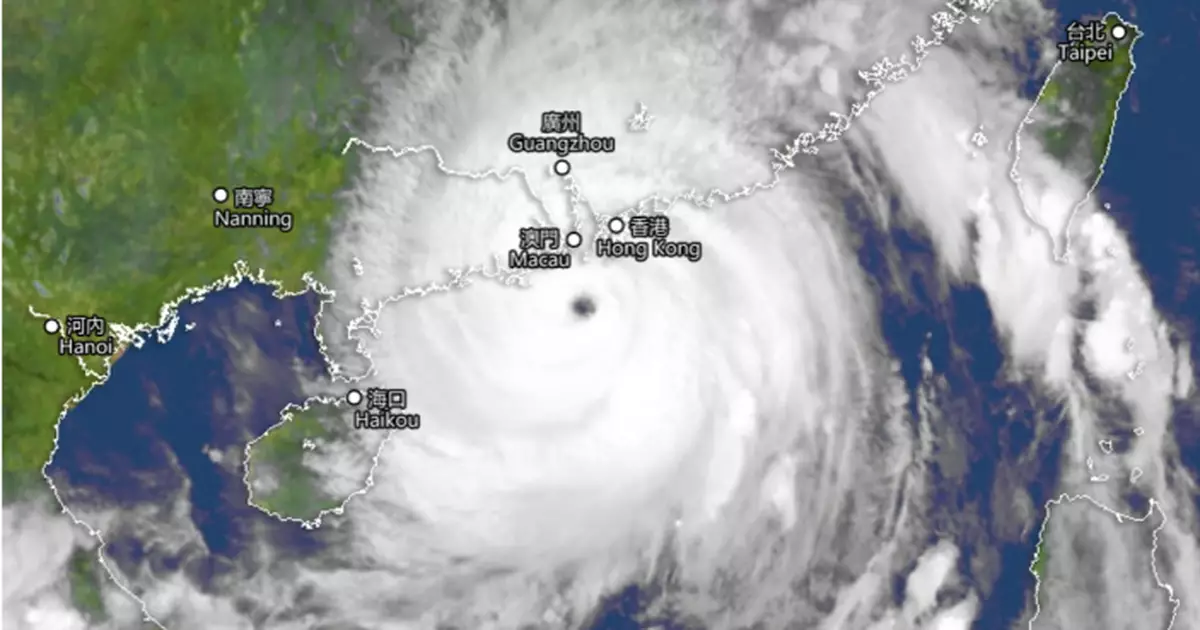 風暴樺加沙 |  天文台：樺加沙風眼清晰可見　未來一兩小時最近本港