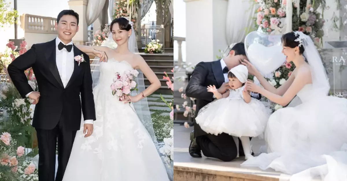 李裕英公開童話式婚禮現場照 首度曝光帥氣老公外表女兒可愛搶鏡