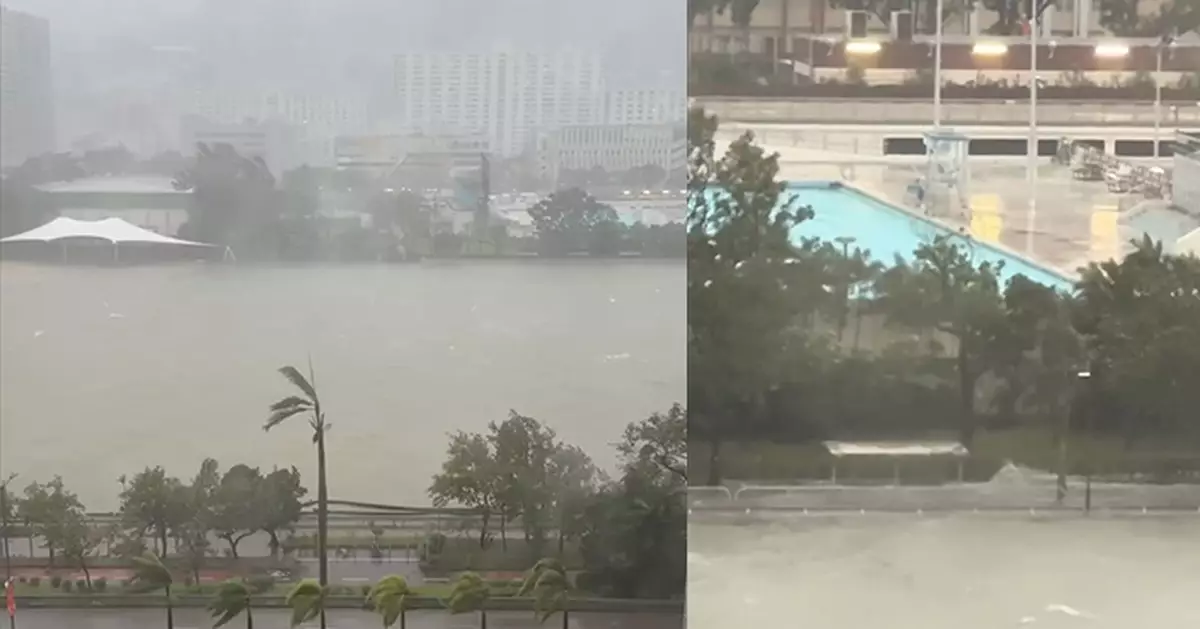 風暴樺加沙｜十號風球下城門河隧道水浸沙田多處塌樹