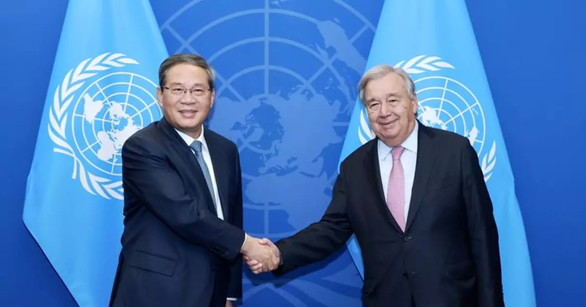 李強晤古特雷斯　稱單邊及保護主義拖累落實聯合國可持續發展議程