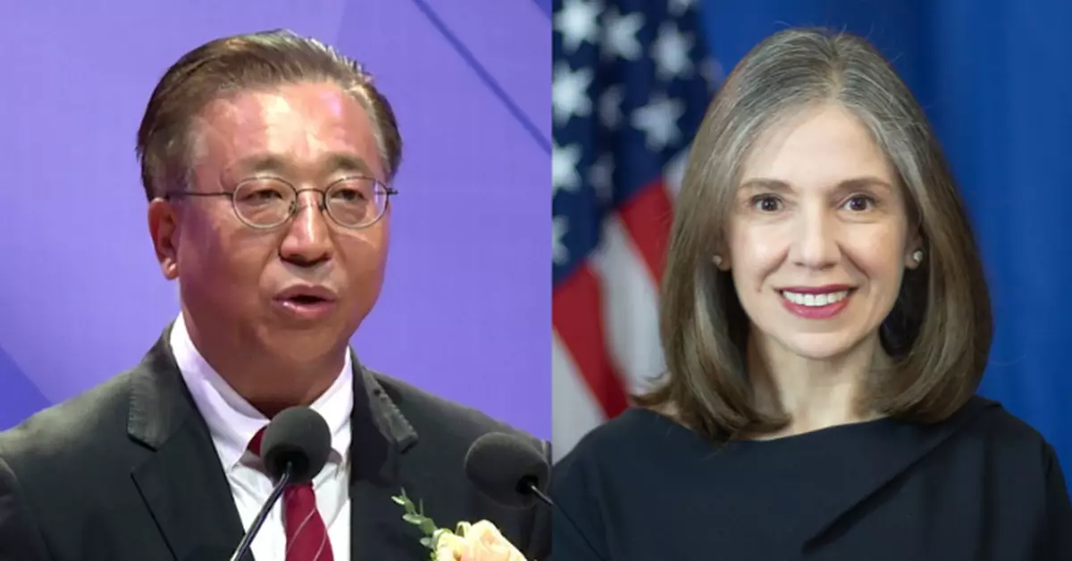 崔建春接受美國新任駐港總領事伊珠麗到任拜會 促美國取消對港制裁