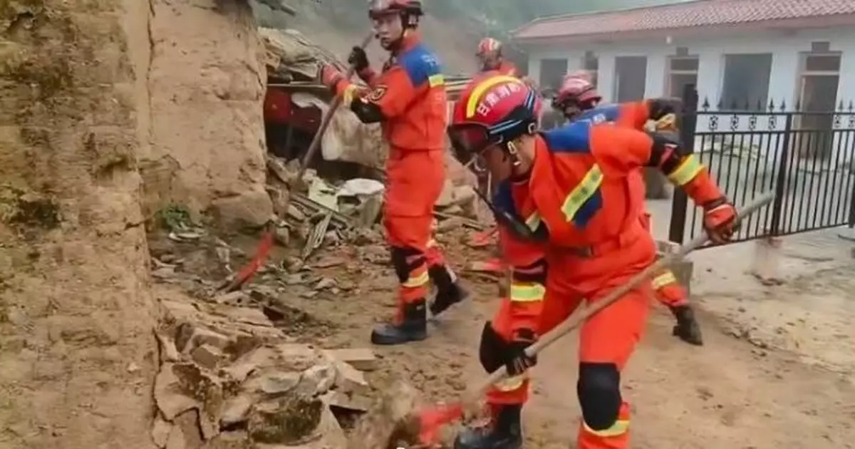 甘肅隴西縣發生5.6級地震 有房屋倒塌至少7傷