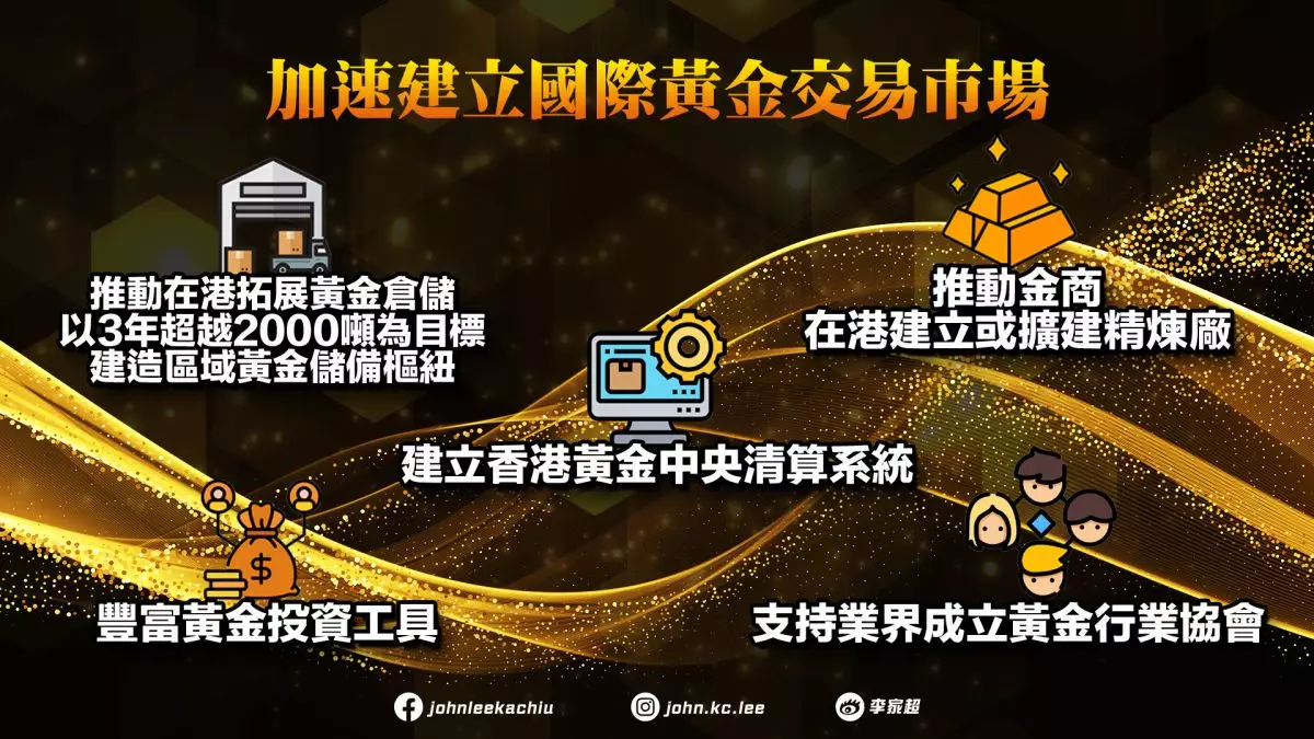 2025施政報告｜推動黃金倉儲建立黃金中央清算系統