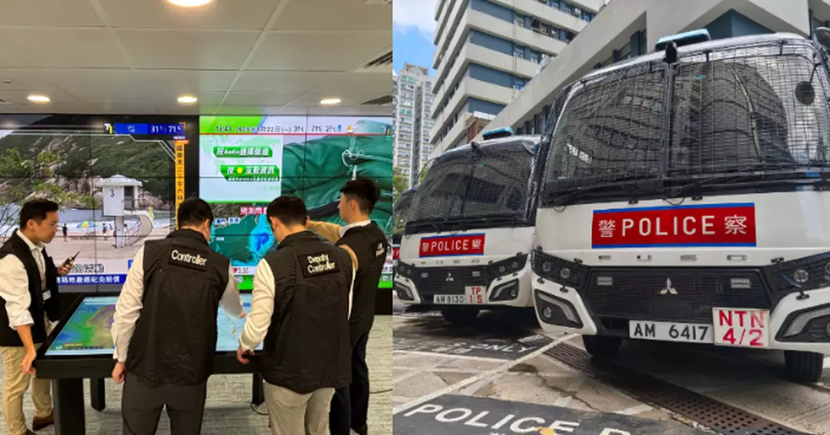 風暴樺加沙 |  超強颱風逼近 警隊全面部署齊心抗風守護家園