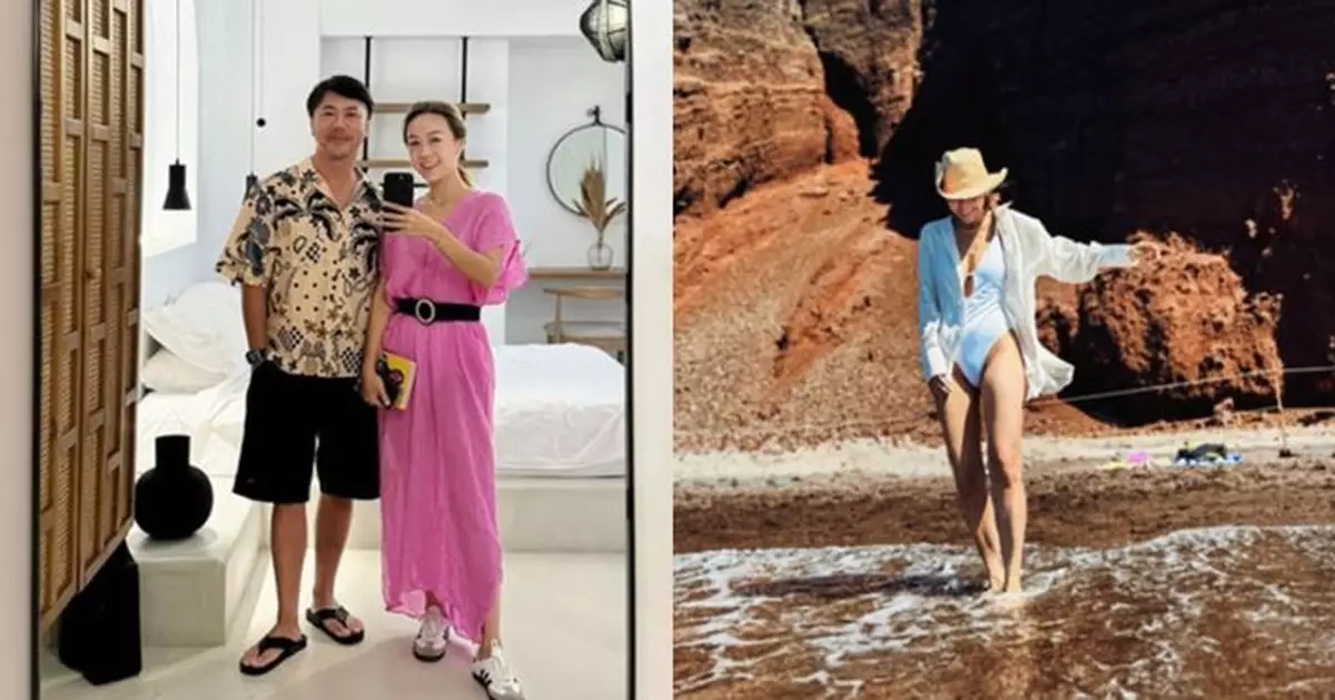 黃心穎希臘蜜遊放閃 由老公泥鯭操刀影火辣泳照