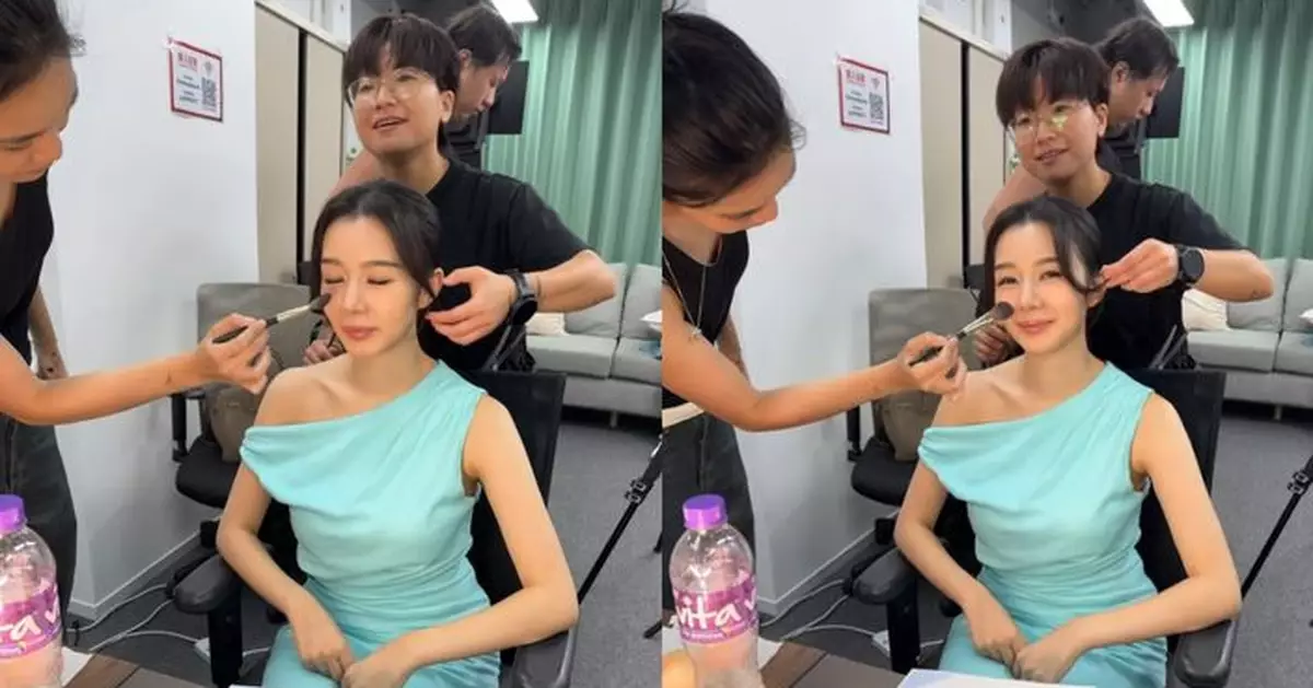 麥明詩「熱愛返工」！8號風球落波即極速化妝Set頭準備開工