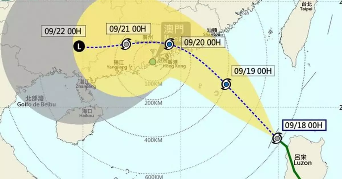 澳門一號風球生效　明日清晨至早上改發三號風球機會中等
