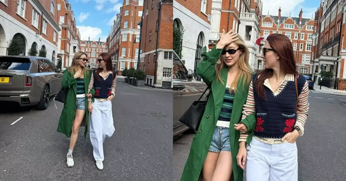 陳瀅新劇延期急煞停 趁空檔偕王敏奕遊英歎美食