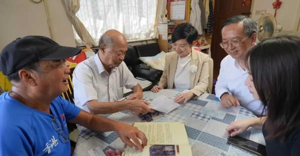 抗戰勝利80周年｜何永賢拜訪抗日老兵　甯漢豪訪黃毛應玫瑰小堂