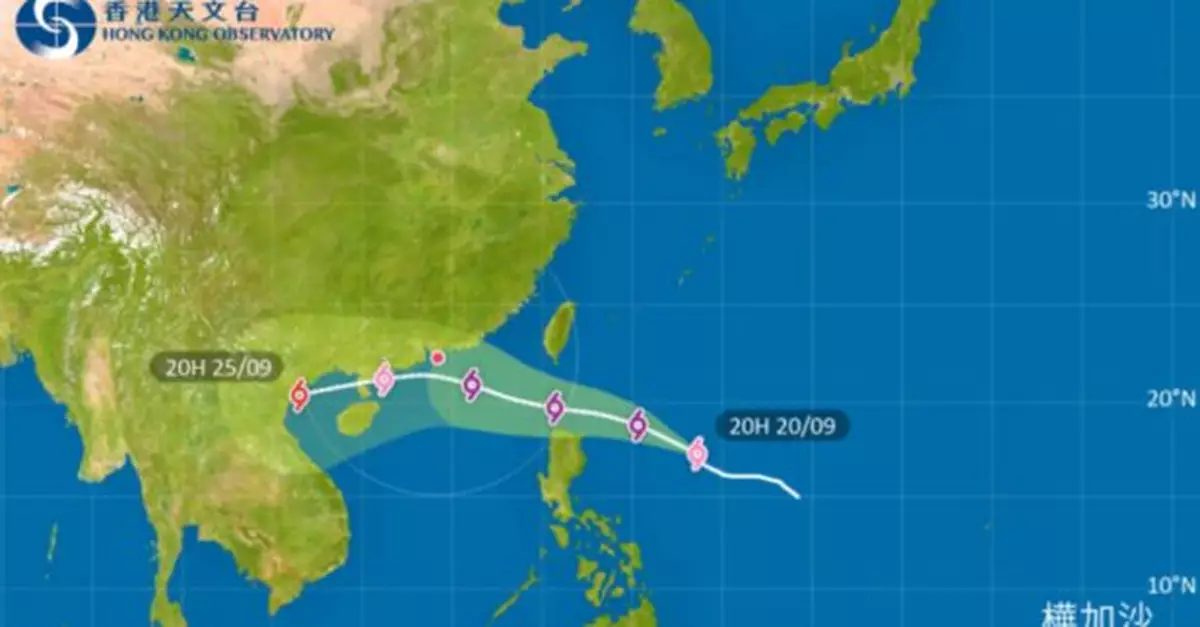 天文台預測樺加沙中心不經菲律賓及台灣　料以超強颱風強度進南海