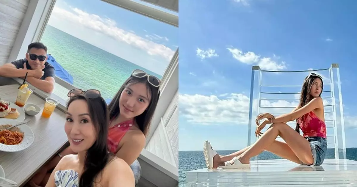 郭可盈晒一家三口溫馨靚相 愛女Tania長腿吸睛成焦點