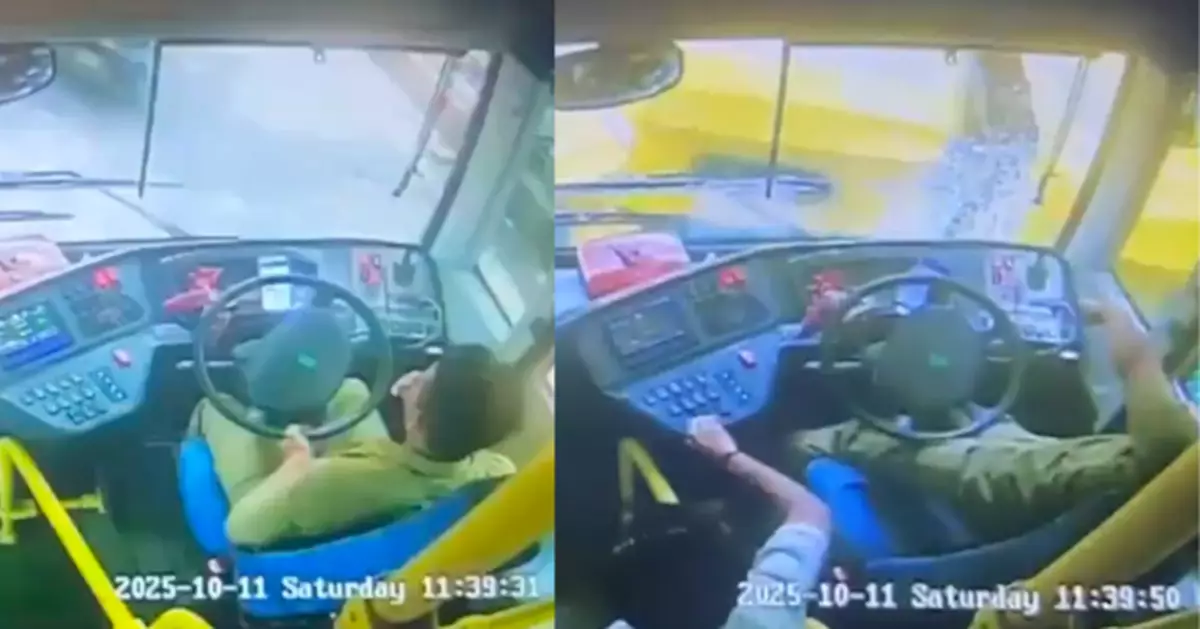 駕車突發癲癇誤踩油門 印度巴士司機失控狂飆 連環撞9車釀2傷