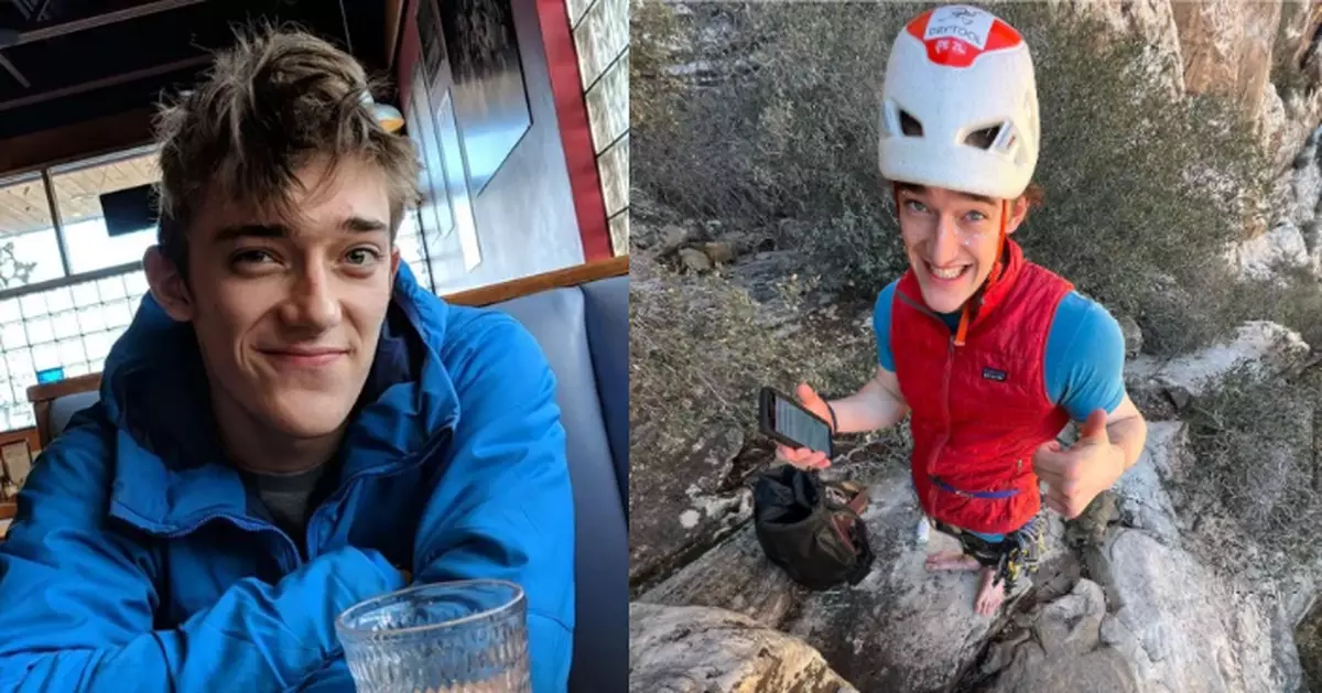 直播攀登逾900米峭壁 美網紅疑因繩索滑落失足墜崖殞命