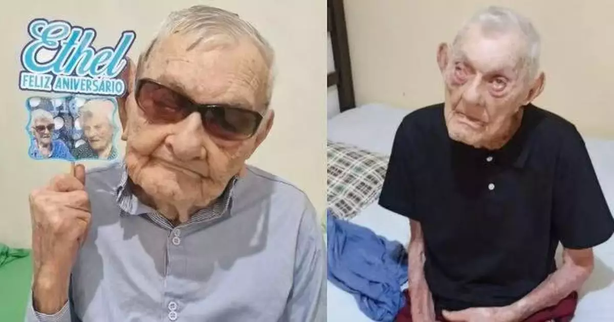 全球最長壽男性迎113歲生日 巴西翁自曝靠好人緣好心情保持長壽