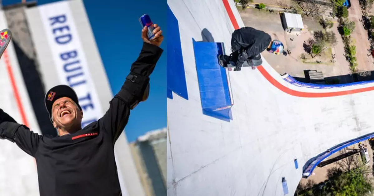 70米高空疾速降落 巴西滑板選手征服22層高樓巨型坡道創兩世界紀錄