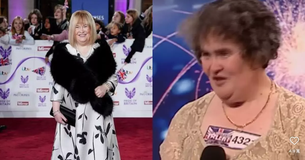 曾憑獻唱名曲爆紅 英「蘇珊大嬸」金色直髮亮相頒獎禮 形象大變宣告回歸樂壇