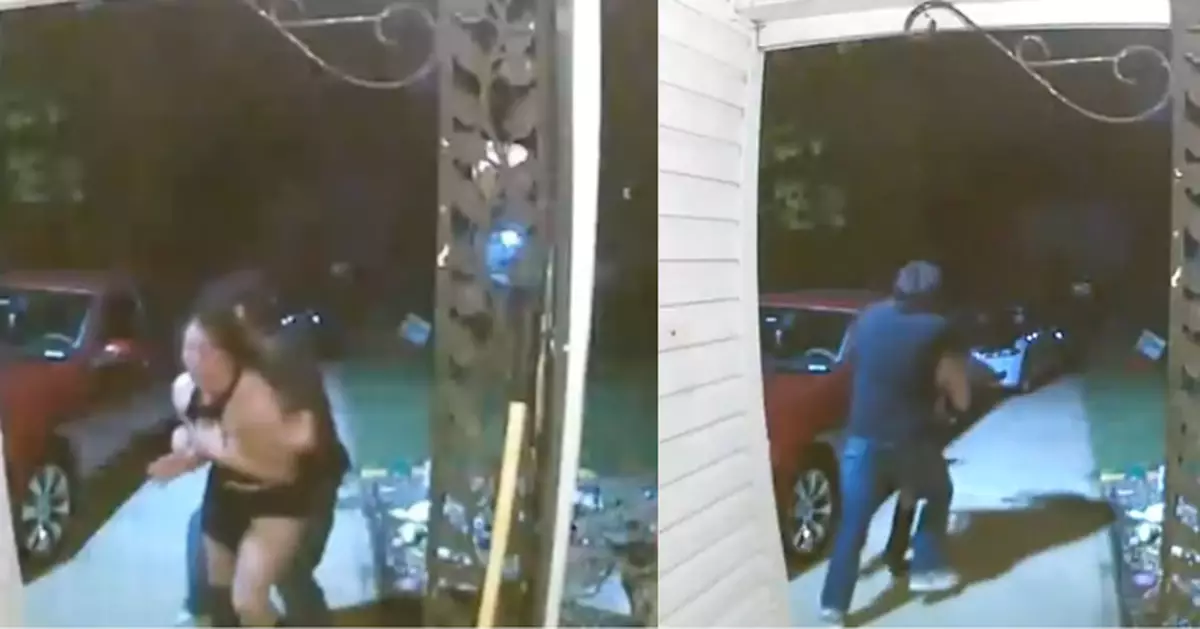 睇監控驚見年輕女街頭遭男子熊抱強行拖走 美屋主報警揭疑涉家暴