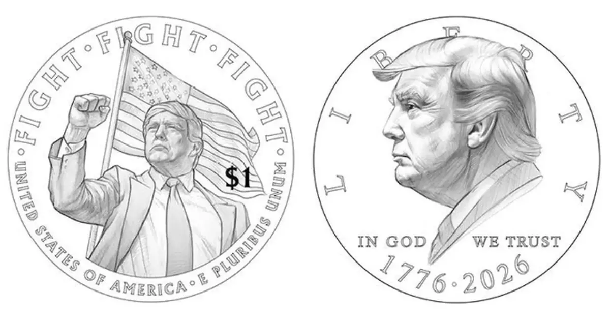 慶祝獨立宣言簽署250周年 美財政部擬鑄造特朗普頭像1美元硬幣
