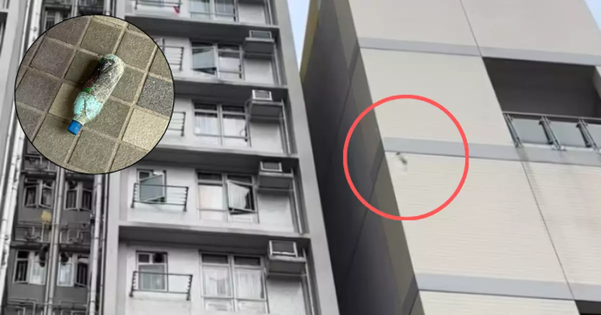 黃大仙上邨膠樽從天而降疑高空擲物 41歲男住戶被捕