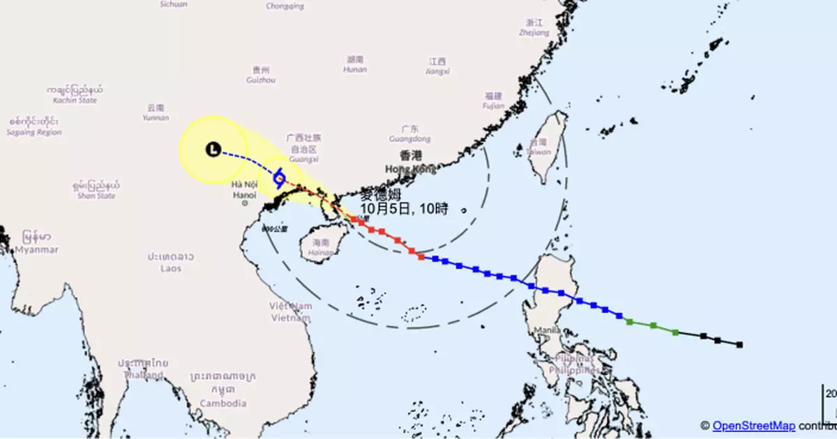 天氣 | 「麥德姆」逐漸遠離 天文台：普遍地區不受強風威脅時改發1號信號