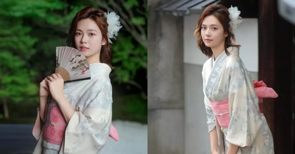 游嘉欣公開珍藏已久嘅和服照 集甜美仙氣於一身