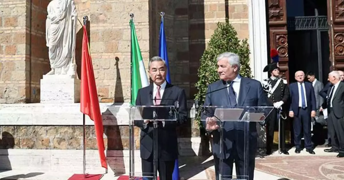 王毅：當今世界變亂交織 中意應攜手做世界和平穩定的力量