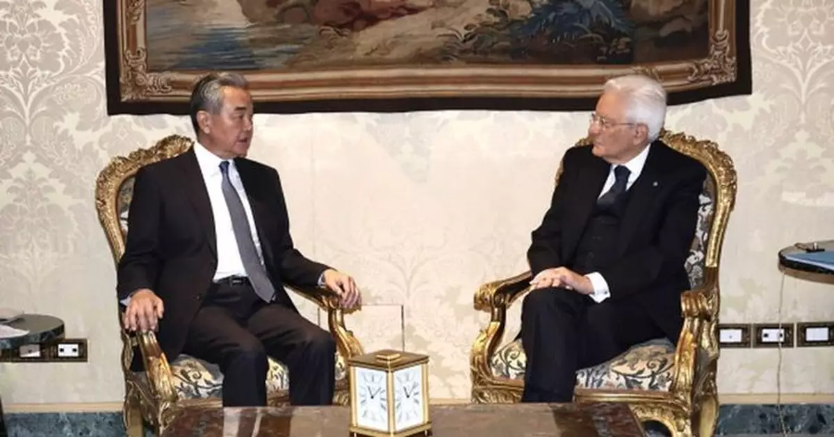 王毅晤意大利總統馬塔雷拉 冀意中一同踐行真正的多邊主義