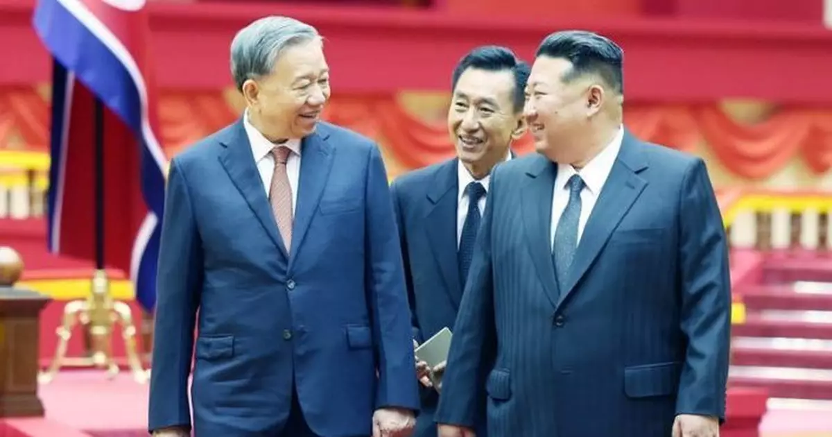 越共總書記蘇林訪北韓 與金正恩會談