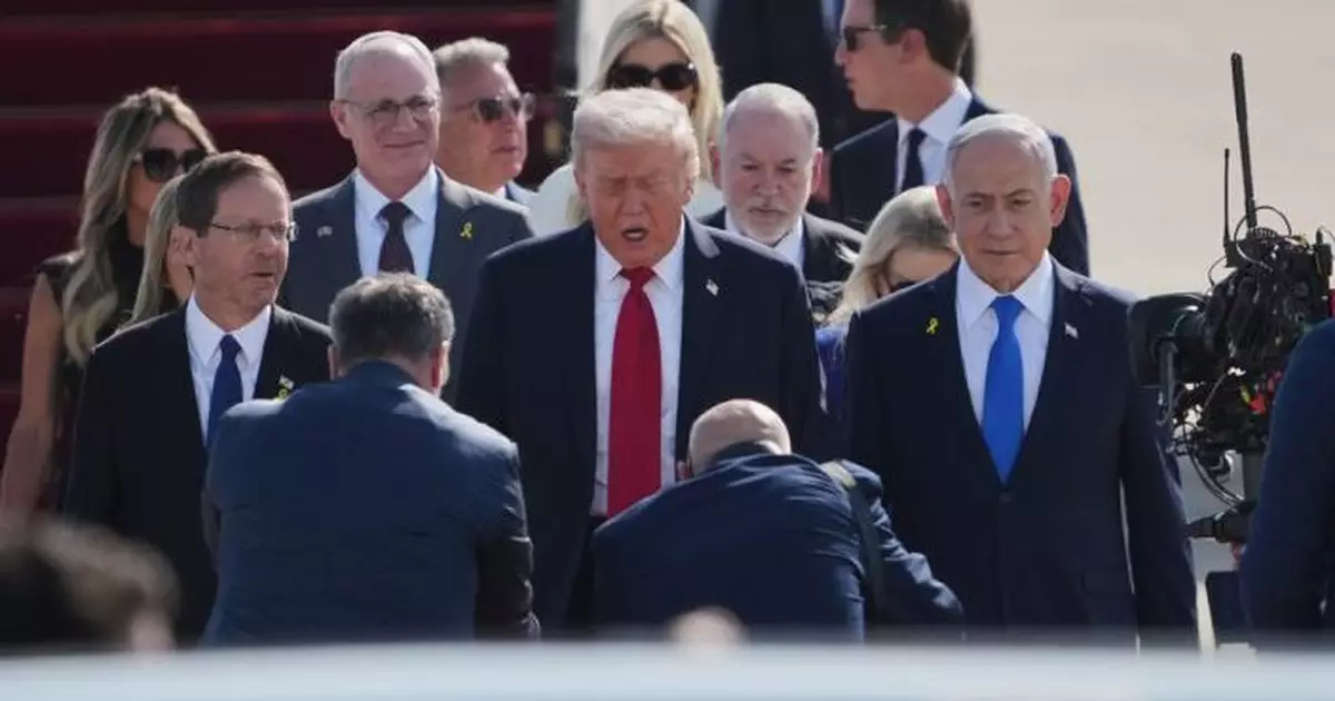 特朗普抵以色列 之後轉往埃及主持和平峰會