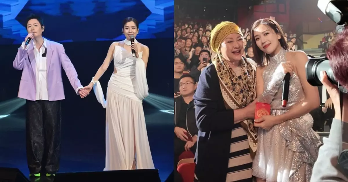 夥李思捷「兄妹檔」加國開騷落力跳唱 黃智雯喜見黃淑儀捧場開心送抱