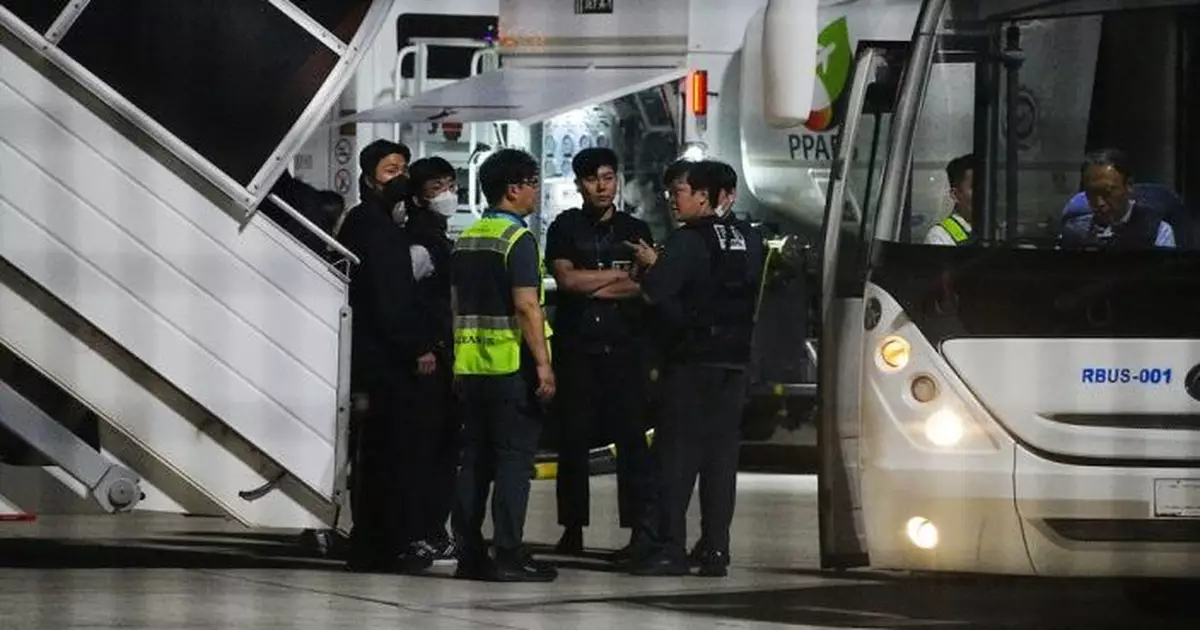 64名從事電詐等犯罪活動遭柬埔寨扣押南韓公民 乘包機回國