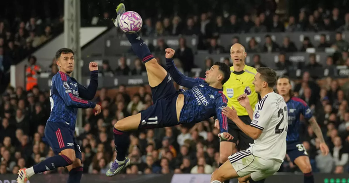 英超聯賽　阿仙奴作客1:0擊敗富咸