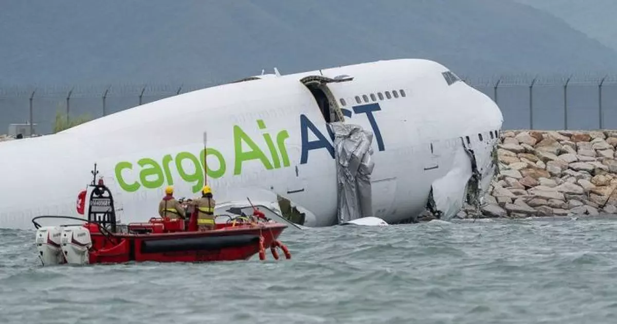 貨機衝出跑道撞地勤車墮海致2死事故 初步報告指飛行過程正常 調查推力桿有否失控