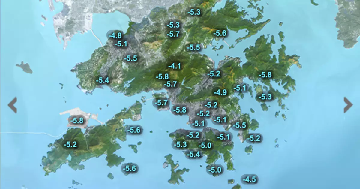 天氣 | 天文台：受「風神」外圍雨帶影響  氣溫逐步下降周三早低見19度