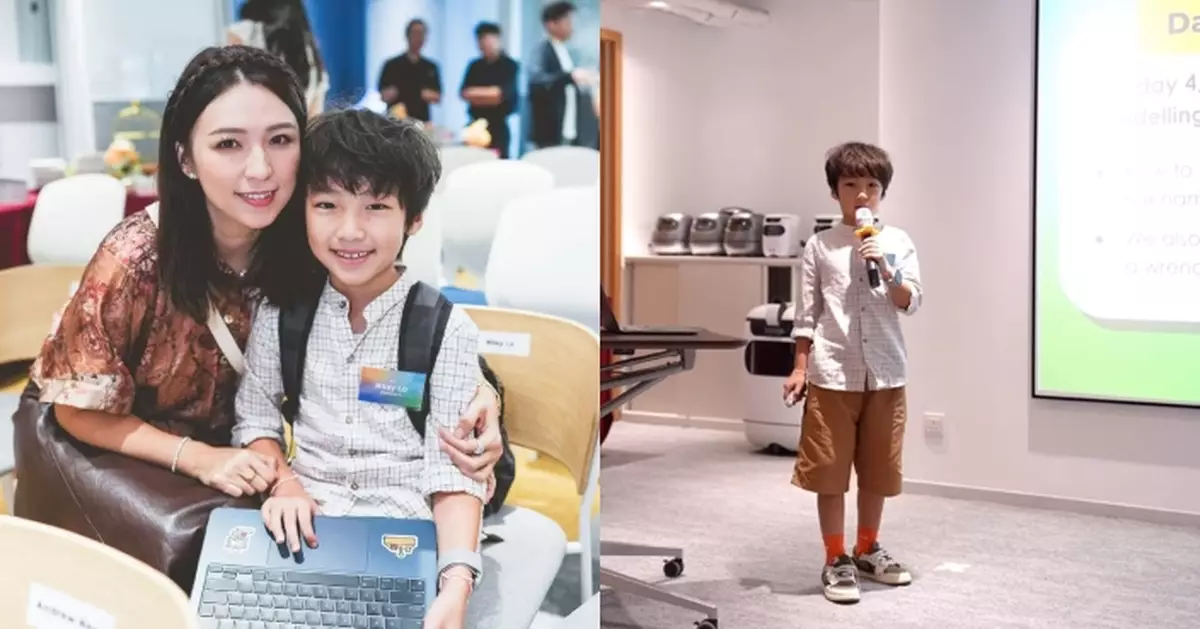 孫慧雪8歲大仔受邀公開演講 緊張但表現淡定令媽媽勁自豪