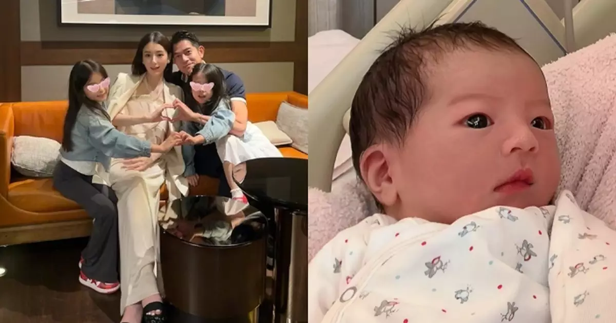 郭富城宣布第三胎囡囡已出世 開心晒BB相：我是全世界最幸運的男士