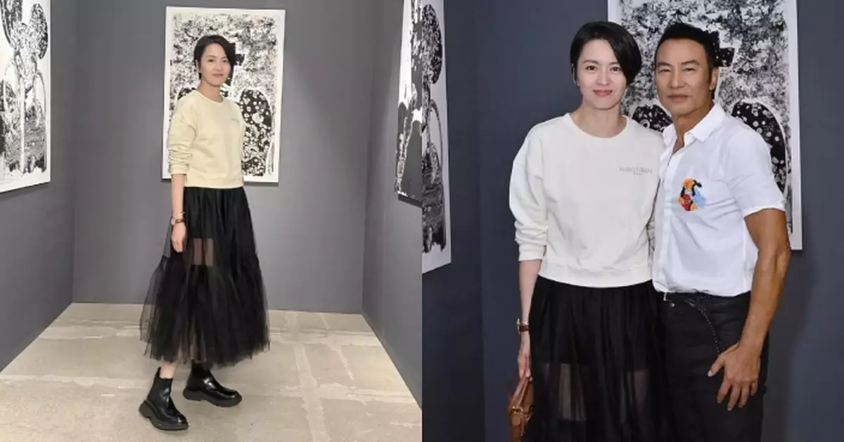 梁詠琪慕名參觀任達華畫展 感嘆：目不暇給！