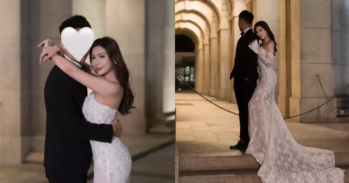 無綫前主播梁凱寧公開婚紗照 性感魚尾婚紗展玲瓏浮凸好身材