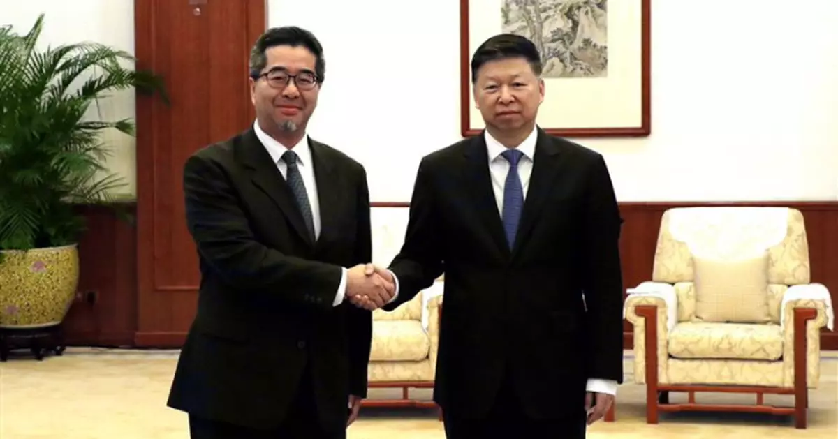 國台辦主任宋濤天津晤國民黨候任副主席蕭旭岑